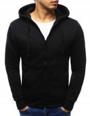 BLUZA MĘSKA ROZPINANA CZARNA bx2192 - L