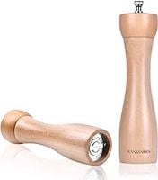 Młynek do pieprzu soli z drewna bukowego 22cm 2szt