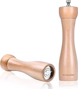 Młynek do pieprzu soli z drewna bukowego 22cm 2szt na Arena.pl