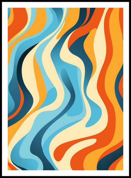 Plakat 64x90cm Tańczące Fale zdjęcie 3