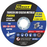 tarcza płaska t1a 125*1.6*22 komplet 10 sztuk - g-553-1216