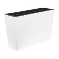 Kwietnik WERBENA dłuto doniczka biała Lamela