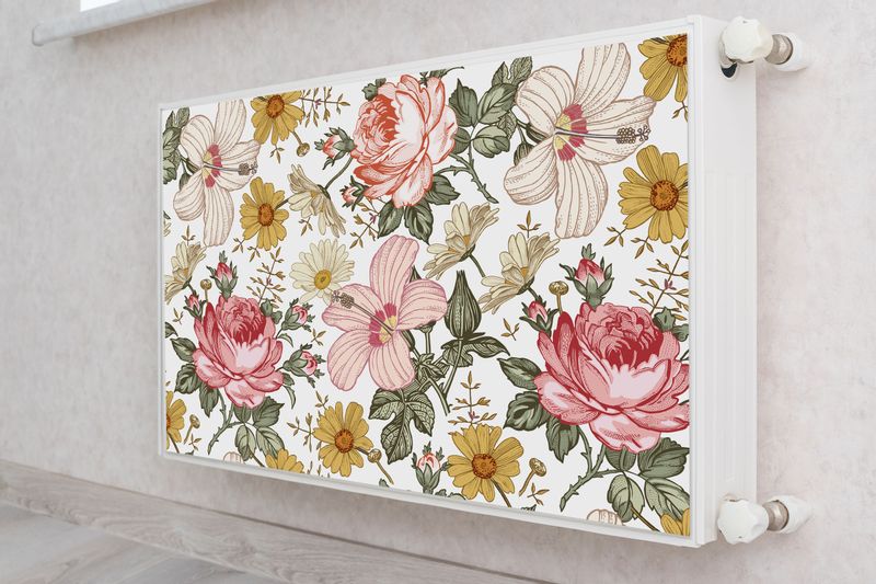 Mata MAGNETYCZNA Kwiaty Tropikalne Róże Liście Natura 80cm x 60cm zdjęcie 4