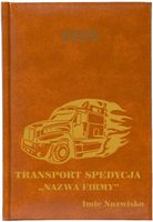 Kalendarz A5 2026 tygodniowy KSIĄŻKOWY TRANSPORT SPEDYCJA firmowy