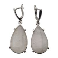 Kolczyki z morganitami w srebrze rodowanym