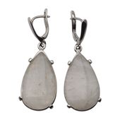 Kolczyki z morganitami w srebrze rodowanym