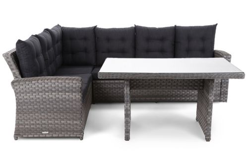 Narożnik technorattanowy Sorrento Grey / Grey na Arena.pl