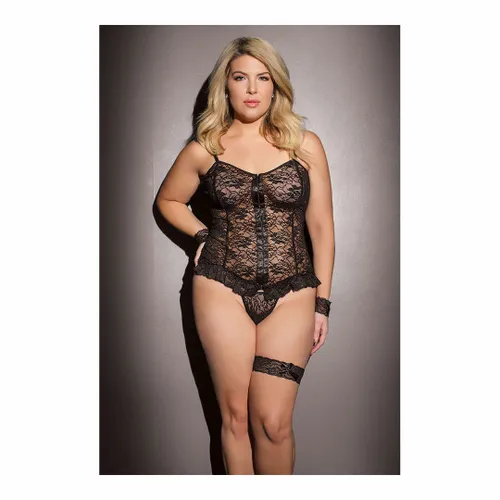 Coquette - Top z ramiączkami i stringami - plus size na Arena.pl