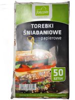TOREBKI ŚNIADANIOWE PAPIEROWE 50 SZTUK 22X13