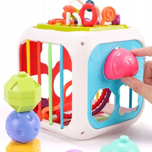 Kostka edukacyjna cymbałki kształty sorter 7w1 na Arena.pl