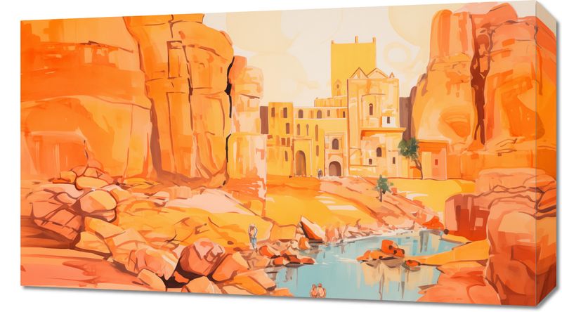 Obraz 70x40cm Ruiny pod Słońcem zdjęcie 1