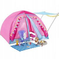 Barbie Zestaw Kempingowy Namiot + 2 lalki HGC18