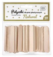 NATURALNE PATYCZKI DO PRAC PLASTYCZNYCH 65x10 50SZT INTERDRUK