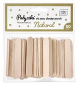 NATURALNE PATYCZKI DO PRAC PLASTYCZNYCH 65x10 50SZT INTERDRUK