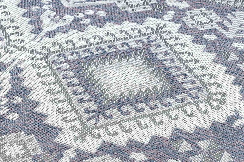 RUG/LU/VINEA/AZTEC/BLUE+CREAM/80x150 zdjęcie 3