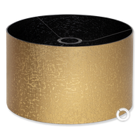 Abażur 35x25 cm Cerlux czarny złoty żyrandol, klosz, lampa wisząca, stojąca