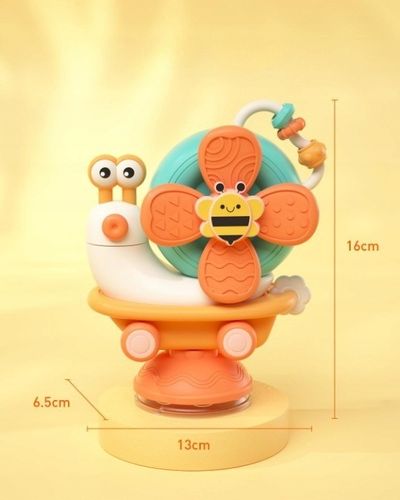 ŚLIMAK JEŻDZĄCY SENSORYCZNY DLA DZIECI ZABAWKA SPINNER DO KĄPIELI WIATRAK na Arena.pl