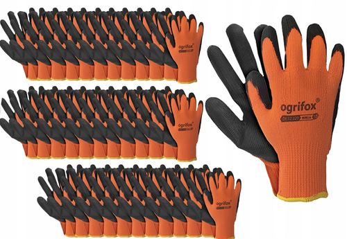 rękawice robocze / ocieplane / pomarańczowo-czarne / rozmiar: 10 - xl na Arena.pl