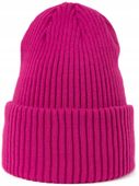 Czapka zimowa Beskidzianka - beanie, damska, męska, unisex Fuksja