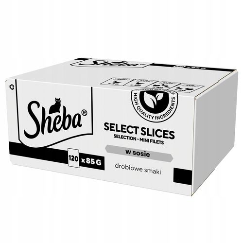 Sheba Selection Drobiowe Smaki w sosie 85 g x 120 sztuk na Arena.pl