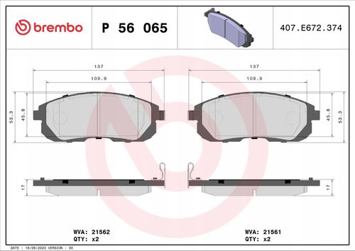 KLOCKI HAM PRZOD BREMBO na Arena.pl