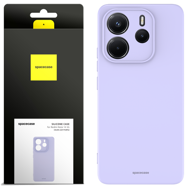 Spacecase Silicone Case 3.0 Redmi Note 14 4G Light Purple zdjęcie 1