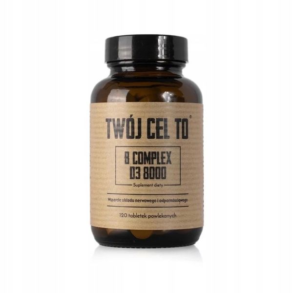 Twój Cel To B COMPLEX D3 8000 witamina z grupy B kompleks - 120 tabletek zdjęcie 2