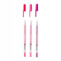 2 x Zestaw 3szt długopisów żelowych SAKURA Gelly Roll Moonlight SWEETS różo