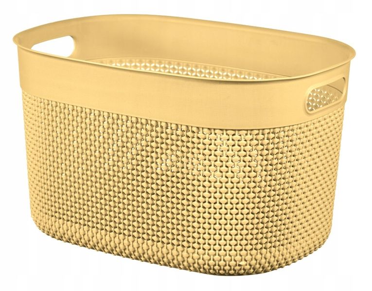 Curver Pudełko Koszyk 18L Pojemnik Żółty Eko zdjęcie 1