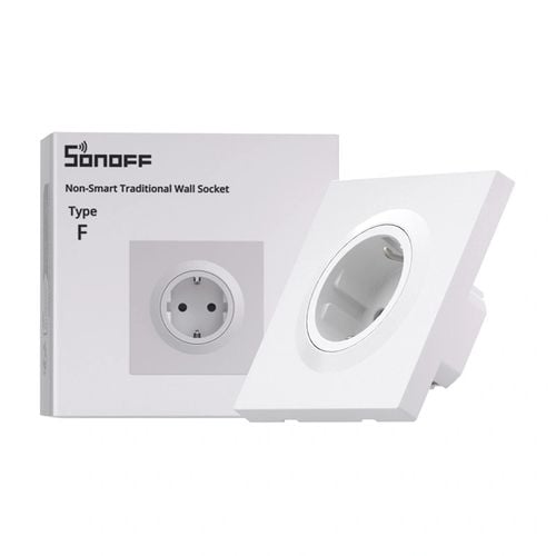Sonoff WS01STPF-E Gniazdko Ścienne Typ F Schuko 16A 4000W PC Białe na Arena.pl