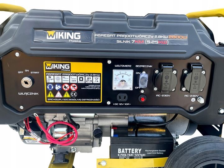 Agregat prądotwórczy 5,25kW generator prądu AVR ele-start koła zdjęcie 6