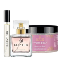 Glantier 477 - Zestaw Perfumy Perfumetka Peeling
