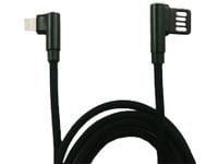 Kabel kątowy USB - iPhone Lightning 120 cm plecionka KAB000245