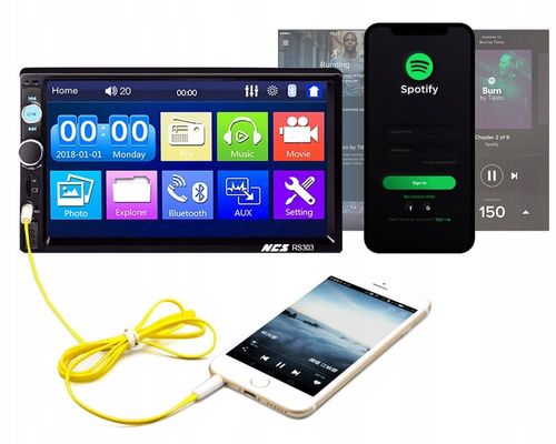 RADIO 2DIN EKRAN 7 USB SAMOCHODOWE SD MP3 + KAMERA na Arena.pl