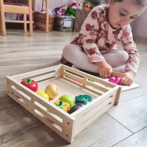 Drewniane Warzywa i Owoce do Krojenia na Rzepy dla Dzieci Zestaw na Prezent na Arena.pl