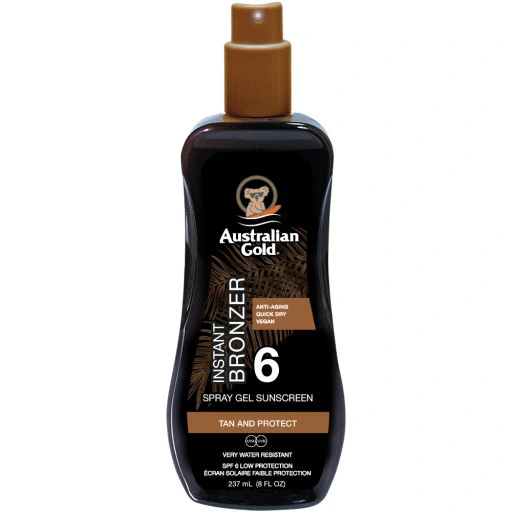 Australian Gold Żel W Sprayu Z Bronzerem SPF6 + Moisture Lock 237ml zdjęcie 2