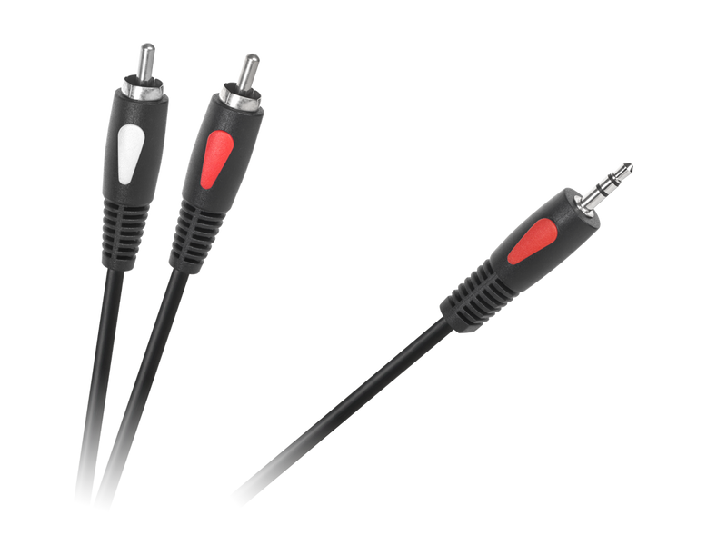 KPO4004-10 Kabel wtyk jack 3.5 - 2RCA 10m Cablete zdjęcie 1