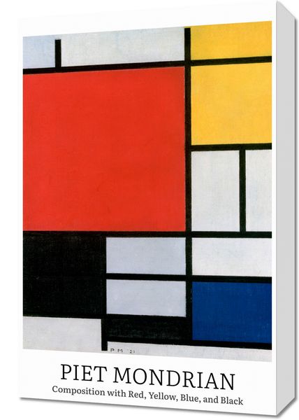 Obraz 40x60cm Design Composition 3, Mondrian Vintage do Salonu zdjęcie 1