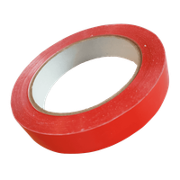 TAŚMA UPVC 2210 19mm/66m CZERWONA, KLEJ KAUCZUKOWY, SCAPA