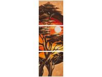 90X30CM SFERYCZNE DRZEWO TRÓJ OBRAZ DRUK