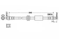 Mercedes W164 - Zestaw Przewodów Hamulcowych Teflonowych W Oplocie Stalowym