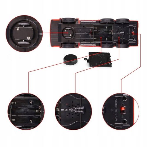 Straż pożarna wóz strażacki światło dźwięk automatyczna jazda na Arena.pl