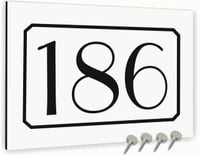 Tabliczka adresowa Aluminiowa Tablica adres posesji Biała 20x15 Różne wzory