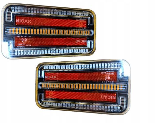 LAMPY LED TYLNE LEDOWE PARA KOMPLET 12-24V DO PRZYCZEP NACZEP 3 FUNKCJE na Arena.pl