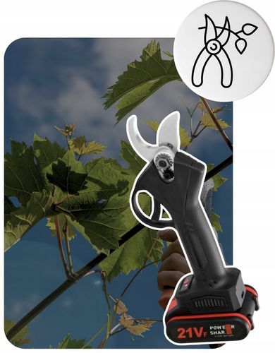 SEKATOR AKUMULATOROWY ELEKTRYCZNY NOŻYCE SEKATOR OGRODOWY 40 mm AKUMULATOR na Arena.pl