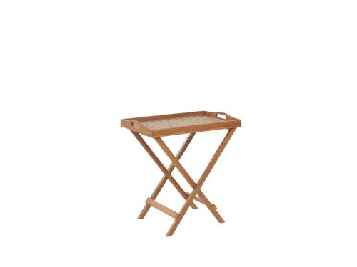 Zestaw mebli balkonowych drewniany jasny JAVA na Arena.pl