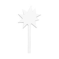 Znak informacyjny z płyty pilśniowej do sublimacji - gwiazda