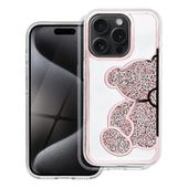 Futerał TEDDY BEAR do IPHONE 16 Pro różowy