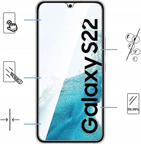 Etui do SAMSUNG S22 5G do MagSafe CZARNY MAT + SZKŁO HARTOWANE na Arena.pl