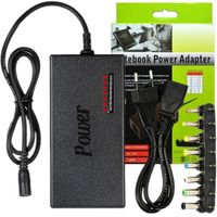 ZASILACZ UNIWERSALNY ŁADOWARKA SIECIOWA DO LAPTOPA 96W MOC 8 WTYKÓW 12-24V